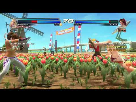TEKKEN TAG TOURNAMENT 2 match - Lili, Alisa vs. Christie