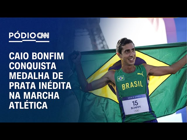 Caio Bonfim conquista medalha de prata inédita na marcha atlética | CNN NOVO DIA