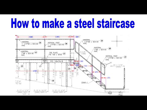 Structural Staircase layout Fabrication