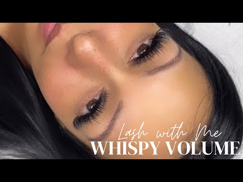 WHISPY VOLUME FULL SET| LASH WITH ME | HOW TO WHISPY LASHES