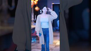 beautiful girl street fashion outfits style #tiktok #chinesefashion #mejoresstreetfashion #shorts