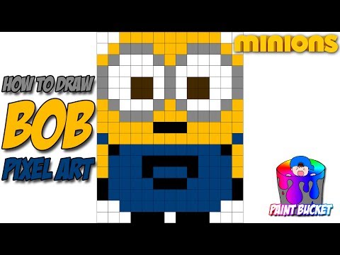 How to Draw Minions (Bob) - Despicable Me Minion Pixel...