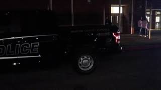 Interview. Bartow County Schools Police Truck.
