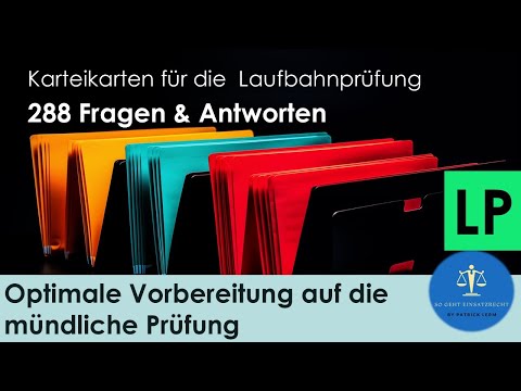 So geht Einsatzrecht! ►Lernen mit Karteikarten 👉🏻288 Karten zur Vorbereitung auf die Laufbahnprüfung