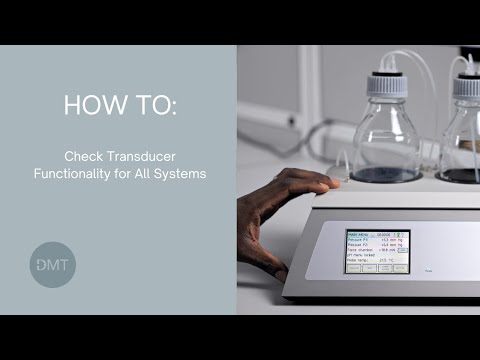 Check transducer functionality on DMT systems