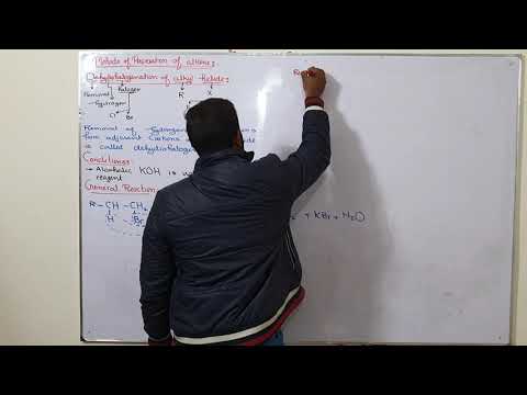 Methods of Preparation of Alkene | Dehydrohalogenation of alkyl halide | ch#8 | 12th class chemistry