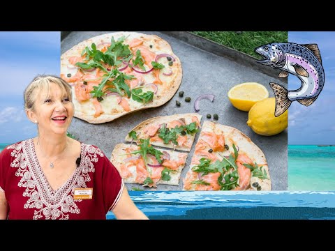 RECETTE de Tarte flambée au saumon fumé