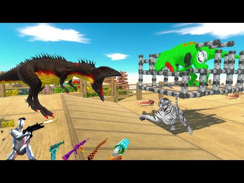 INDOMINUS REX and INDORAPTOR RELEASE CARNIVORE DINOSAURS in DEATH CLIMB MAZE - ARBS