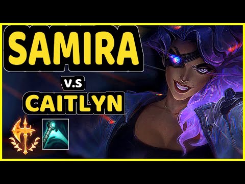 APOLLO (SAMIRA) vs CAITLYN - BOTTOM ADC GAMEPLAY - NA Ranked GRANDMASTER