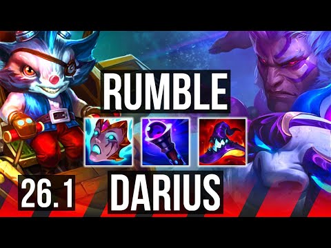 RUMBLE vs DARIUS (TOP) | EUW Master | 26.1