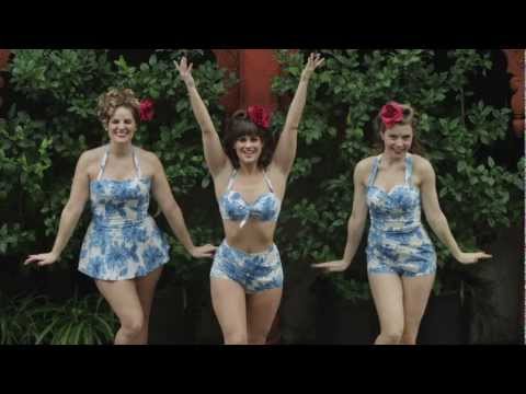 1940s Satin Dollz Pin Up Dancers in Hawaiian War Chant [2013]