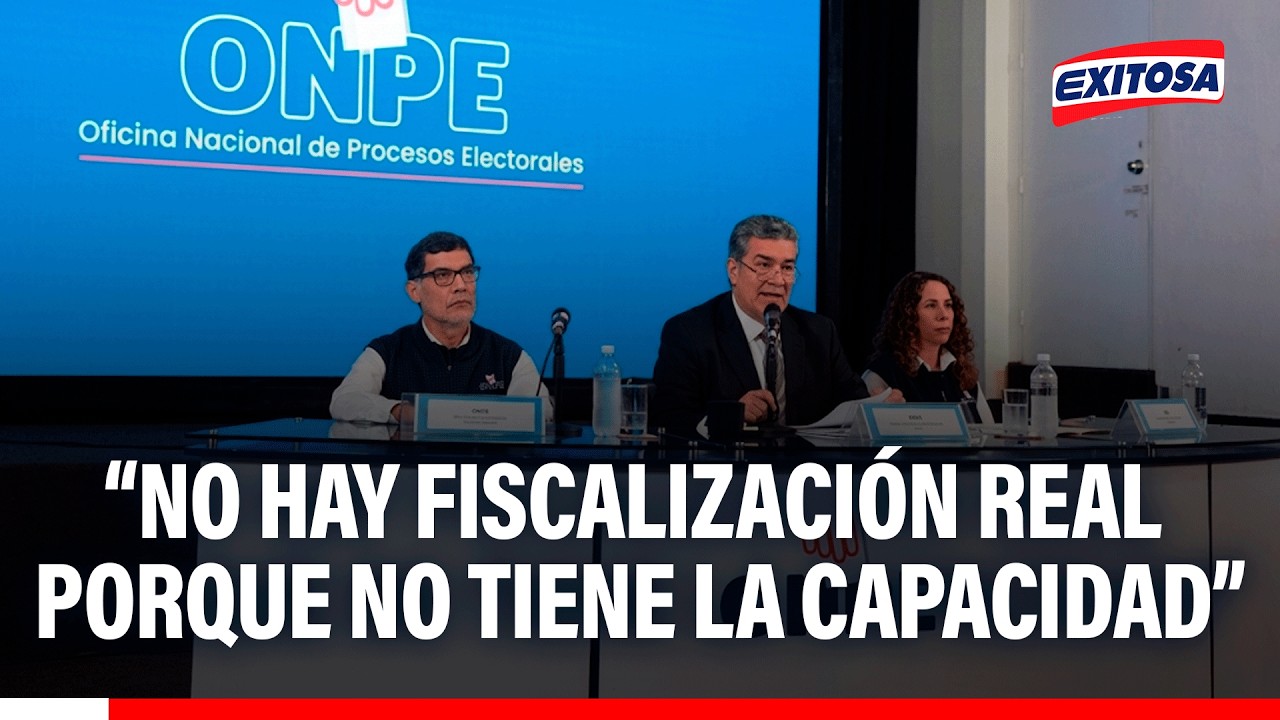 🔴🔵 ONPE no tiene capacidad operativa para fiscalizar a todos los candidatos, según abogado