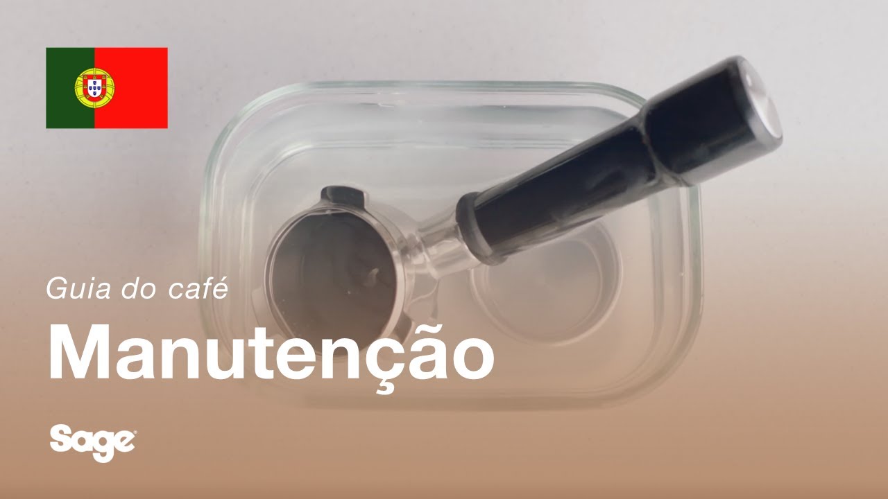 Como limpar o manípulo de café e o cesto de filtro