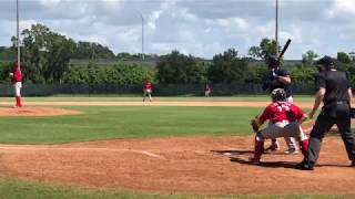 Mitchell Edwards blocks the ball and throws out the runner at second in Fall Instructional League