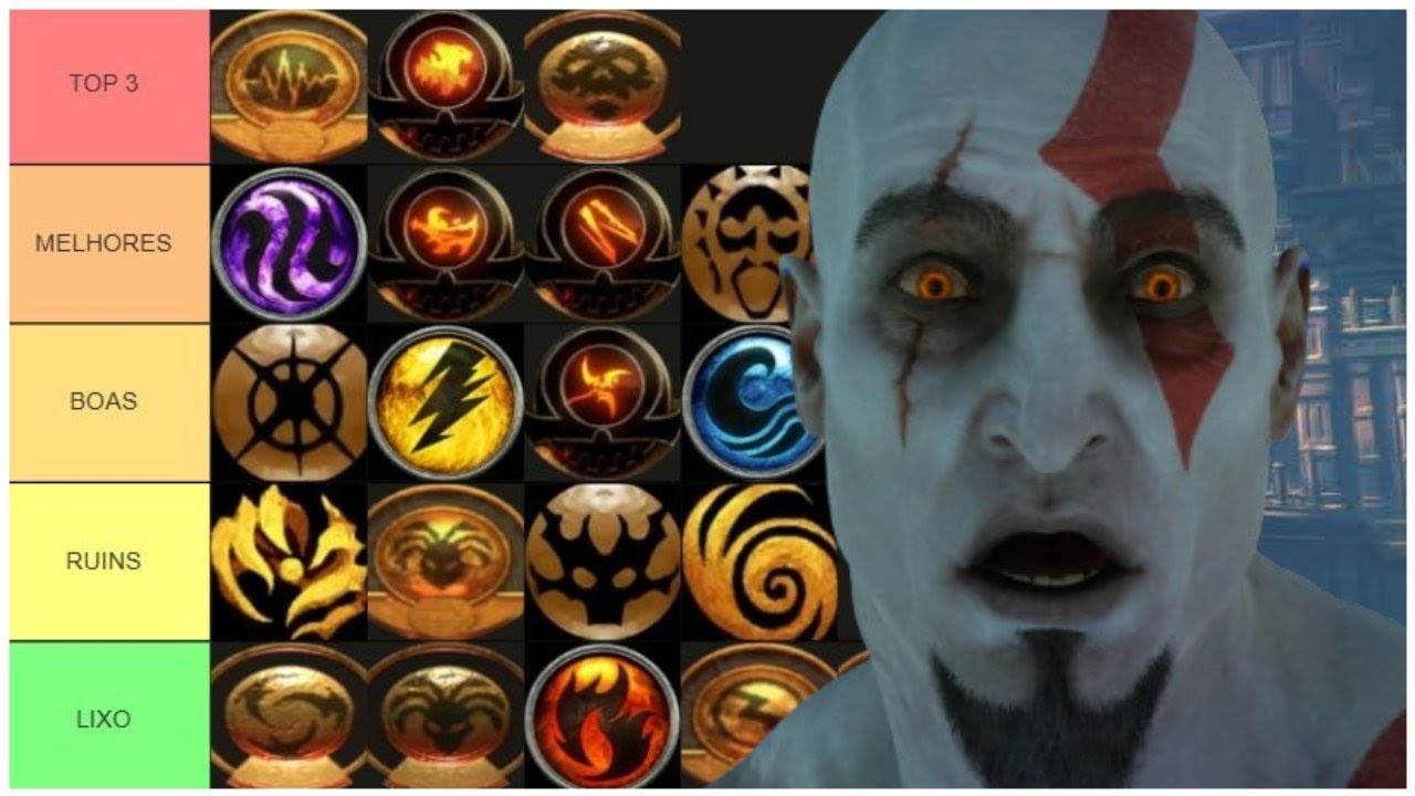 Rankeei (quase) TODAS as magias de GOD OF WAR!