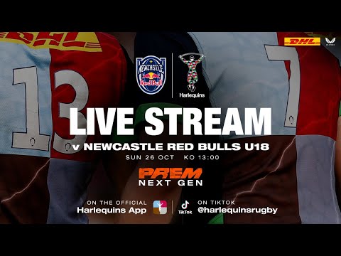 Live Academy Rugby - Newcastle Red Bulls U18 v Harlequins U18