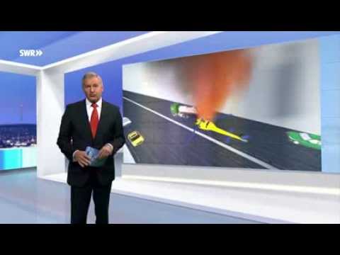 Animation Hubschrauberabsturz A6 - Landgericht Heilbronn - Versicherung muss zahlen - SWR