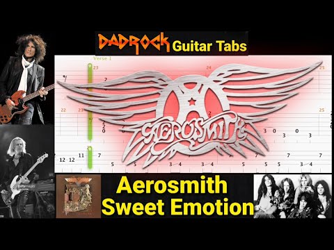 Sweet Emotion - Aerosmith - Guitar + Bass TABS Lesson