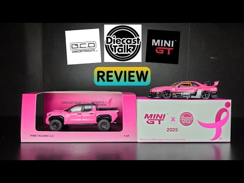 Feature Image thumbnail for the video blog Charity Models!  Mini GT GIVE & Diecast Talk GCD 1/64 - Susan G. Komen 2025 Charity Models! - REVIEW by  booster_diecast