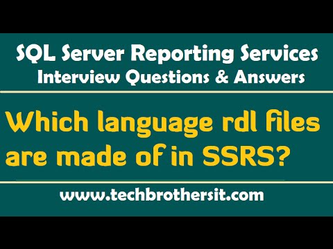 Which language rdl files are made of in SSRS - SSRS Interview Questions and Answers