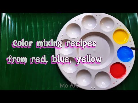 Color mixing  l acrylic painting for beginners l Mo Art