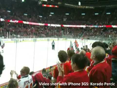 Matt Stajan's First Goal as a Calgary Flame!