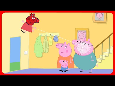 Peppa Spider Pig. Cartoon parody.