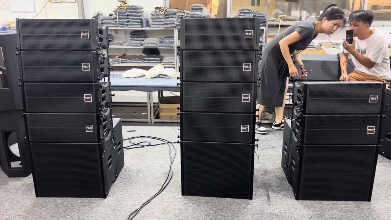 Powerful dual 6 inch line array speaker sound system