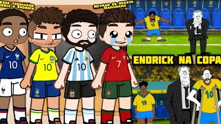 Jogadores React a Endrick e Ancelotti ||• PAÍSES/COUNTRYHUMANS REACT ENDRICK E ANCELOTTI 