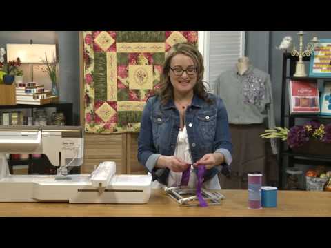Absolute Beginner Machine Embroidery - Episode 221 - Embroidering on Ribbons