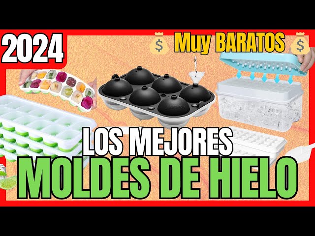 Vídeo relacionado con Cubiteras para hielo grande de silicona para whisky - Set de 4 con tapa de embudo 2 en 1 - Moldes de cubitos de hielo redondos de 6cm para cócteles de bourbon - Liberación fácil - Large ice cube tray