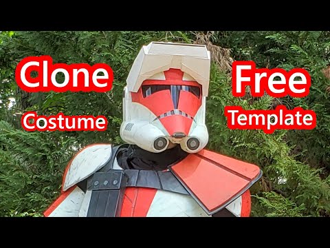 Clone Trooper Costume Overview, (FREE FOAM TEMPLATE)