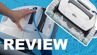 Dolphin E10 Robotic Pool Vacuum Cleaner review demo filter cleaning