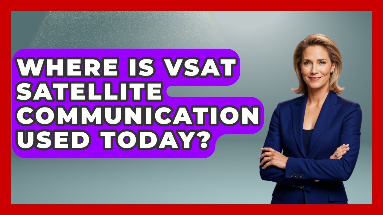 Where Is VSAT Satellite Communication Used Today? - Firsts of the World