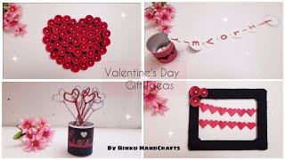 4 Easy Handmade Valentine's Day Gift Ideas | DIY Valentine's Day Gift Ideas for him/her | DIY Gifts