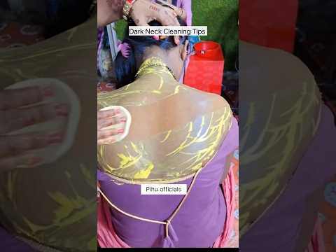 Neck Cleaning Tips/Get Fair Neck In 5min | Remove Neck Darkness Easily #dark #neck #youtube #shorts