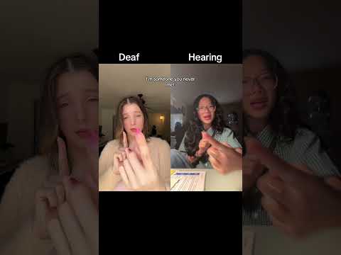 The difference between a Deaf person signing and a Hearing person