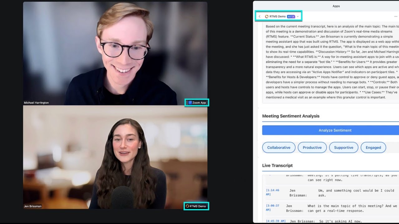 Improving user experience for Meeting assistant apps with RTMS
