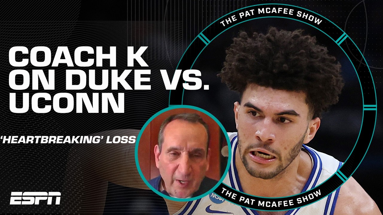 Coach K says Duke vs. UConn didn’t come down to ONE PLAY | The Pat McAfee Show