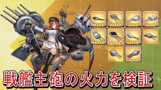 【アズレン】戦艦主砲の火力を検証【アズールレーン】