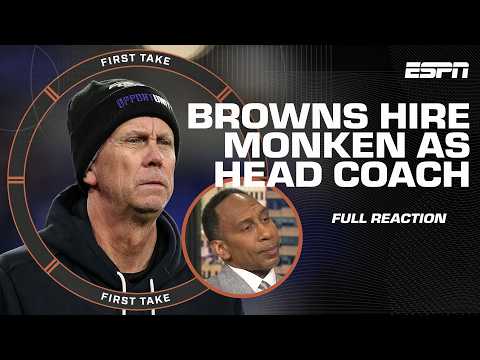 Stephen A. & Swagu can't help but ROLL THEIR EYES at Browns hiring Todd Monken as HC 🚨 | First Take