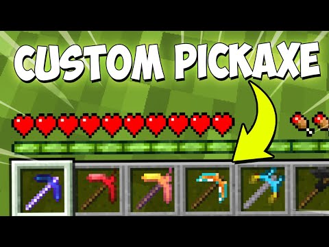 Minecraft but There are CUSTOM PICKAXE...