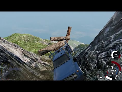 Cliff Drops Car Crashes