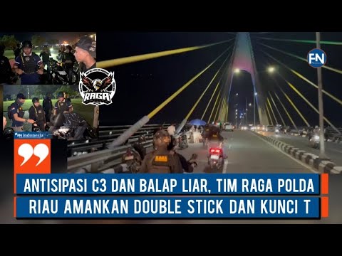 Antisipasi C3 dan Balap Liar, Tim RAGA Polda Riau Amankan Double Stick dan Kunci T