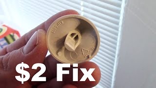 $2 Fix for Broken Dryer Knobs - GE, Whirlpool, Kenmore, Hotpoint