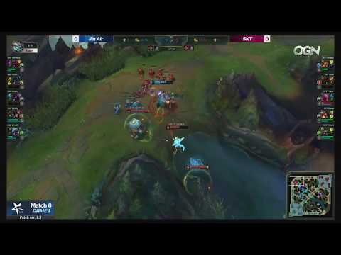 JAG vs SKT Highlights Game 1 [LCK Spring 2018] Jin Air Green Wings vs SK Telecom T1