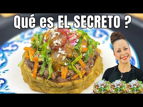 Cómo Hacer SOPES Desde Cero | MASA, Carne Deshebrada y SALSA Roja