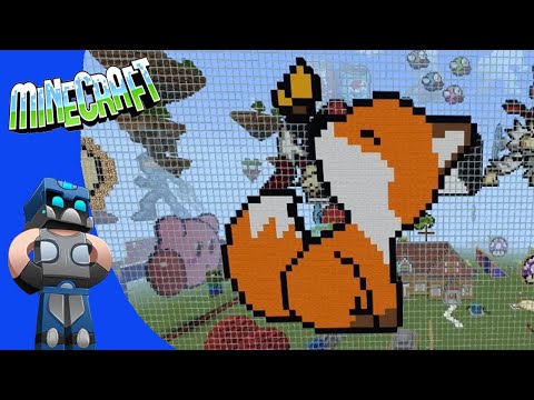 Minecraft: Como hacer Zorro Pixel art Tutorial