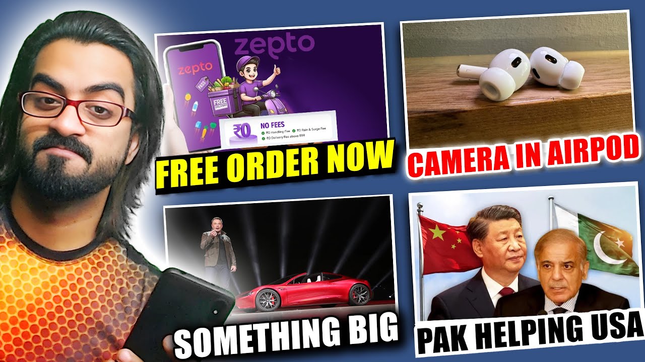 Zepto Removed Extra Charge, Airpods Camera, Elon Musk Roadster is Coming, Pakistan Rare Earth to US