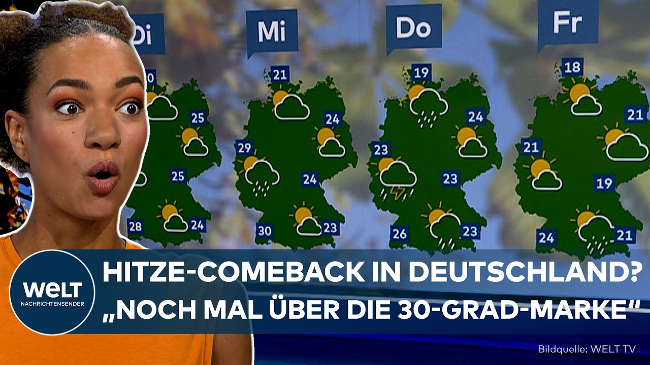 WETTER DEUTSCHLAND: Bis 31 Grad! Spätsommer-Hammer zum Wochenstart – dann kommt der Regen